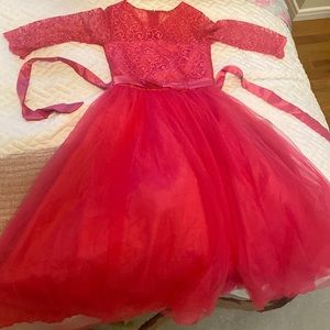 Size 16 girls dress (with tie bow in back)